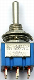 schakelaar toggle 3 standen ON-OFF-ON 6 polig  nr. 70723