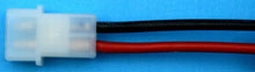 AMP stekker MALE pen m- Silicone 1,5mm2  15cm nr. 58410