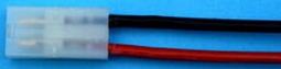 TAMIYA stekker MALE pen m Silicone 2,5mm2  30cm nr. 58311