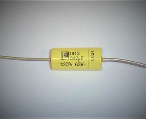 Ontstoor condensator Axiaal motoren 470nF 63V
