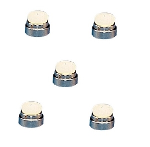 Graupner 351 deklamp Nikkel 12mm met lamp 5 stuks