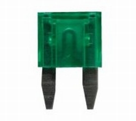 Mini Zekering Steek Auto doorzichtig 30A GROEN 7,5mm