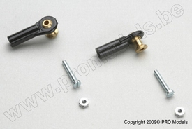 Kogelgewricht met borst medium M2,5 - M2 (2st)  nr. 2143-002