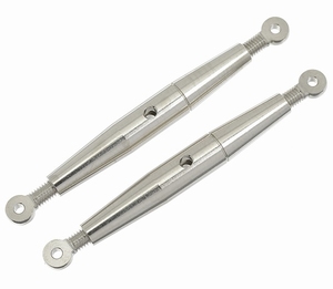 Revtec GF-2105-003 Draadspanner M3 Messing/Nikkel  2st