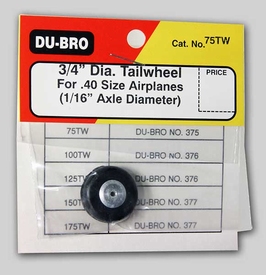 DUBRO 75TW Tail Wheel with Aluminum Hub 3/4" (19mm)