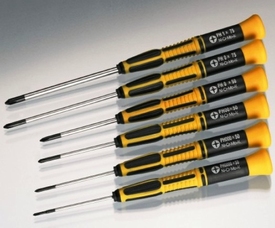MC Kruiskop Precisie schroevendraaierset 6 stuks PSD1602