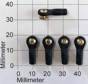 Robbe 5204 Kogelgewricht 19mm kogel+voet 4,8mm M2/2mm 5 Stk