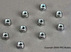 Traxxas 1747 Nuts, 4mm nylon locking (10x M4)