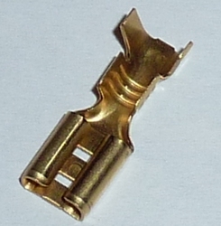 Vlakstekker 4,8mm x0,8mm Messing 1-2,5mm2, flachsteckhülse