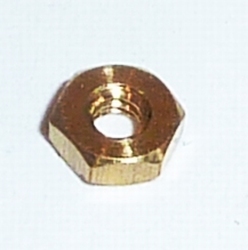 MOER M1,2  MESSING zeskant Sw 3mm   VE 1 stuks