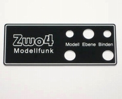 Servonaut Zwo4MPB afdekking Graupner MC zenders ZWART