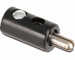 Zwergstecker Mini stekker plug 2,6mm ZWART 71711
