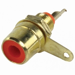 Chinch-Inbouw bus Rood, 1 Stuks  71502
