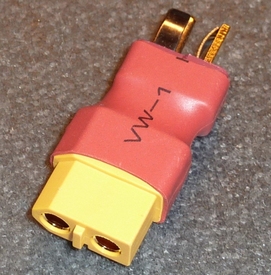 Verloopstekker adapter van DEAN-Male-XT60-Female 1 st 82041