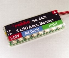 Robbe accumonitor NC/NIMH  8 led 4,8-6V