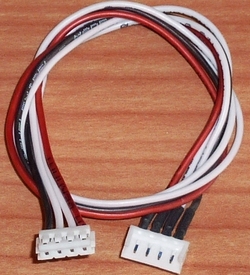 LIPO 3S EH verlengkabel 30cm silikon 0,35mm2  RCP-57003