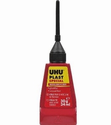 UHU Plast Special 30gram met naald opening, UHU45880