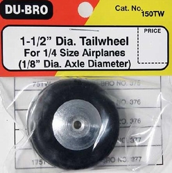 DUBRO 150TW 1-1/2" DIA. TAILWHEEL (1/4 SCALE AIRPLANES) 38MM