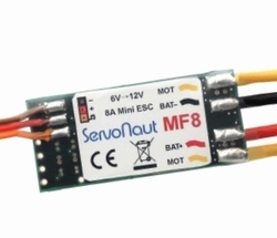 ServoNaut MF8 regelaar Universeel 10A 6-12V of 2-3SLiPo