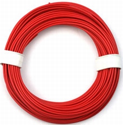 PVC Litze 1-aderig dun-soepel 0,14mm2  ROOD 10M nr.51410