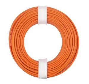 Draad massief 1 aderig 0,5mm  ORANGE 5 meter rol 71126