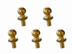 Tamiya 50590  4mm Ball Connector messing M2  (5pce)