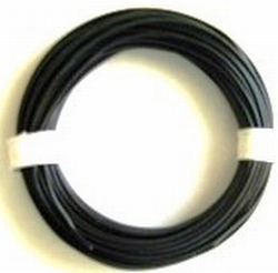 PVC Litze 1-aderig dun-soepel 0,08mm2  ZWART 10M nr.51431