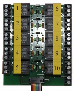 Beier AKL-10-R-6V relaisplaat 10x voor  USM-RC2-3 / EXM-2