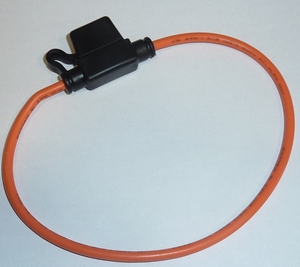 Zekeringhouder mini Spatwaterdicht tot 30A kabel 2,5mm2