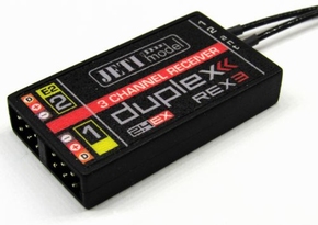 Jeti Ontvanger Duplex EX  REX 3  2,4GHz   10cm antennes