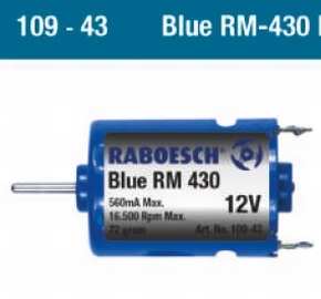 Raboesch 109-43  Bow Thruster Motor Bleu RM 430 -12V