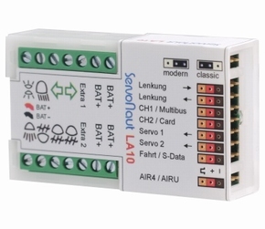 Servonaut LA10 lichtmodul 7,2-12V  10+2+2Servo uitgang AIR4
