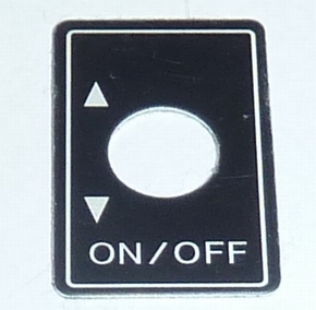 Robbe Futaba Label ALU Switch ON/OFF 1x  98-0197