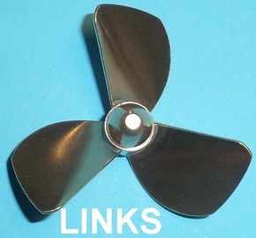 Rivabo TUNNEL-Propeller LINKS 3-Bl. 50mm, M4 nr. 534-50T