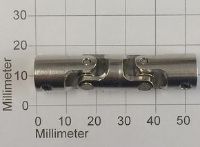 Kruis Koppeling Dubbel 4-4mm Metaal 52mm lang, Robbe 5220