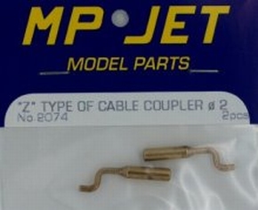 Z-coupler 2,0mm  Messing Cable Z-coupler MPJ-2074