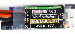 JETI SBEC 30 D EX,  in 6-59V , uit 5-8,4V  Bec w Telemetry