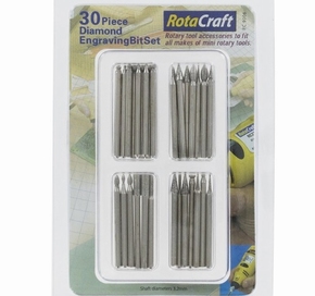 ROTACRAFT RC9006  30 Stuks Diamond Engraving set