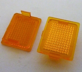 WEDICO 25750 Glaasje 4K achterlicht rechthoek ORANGE p/s