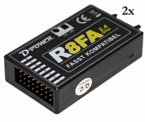 D-Power R8FA - 2.4 GHz Empfänger FASST kompatibel