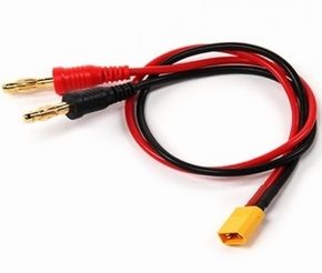 Laadkabel 4mm GOLD Plug To XT30 (Male)14awg  30cm