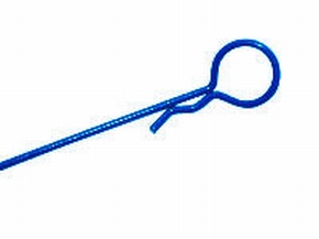 RCP-11036 BODY CLIPS 1:8 LANG 115mm GROTE OGEN, blauw 4 st