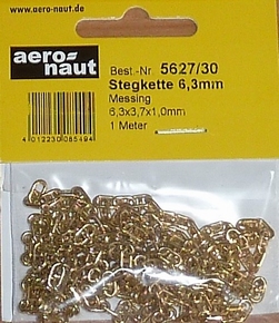 Aeronaut Ankerketting Steg 6,3x3,7x1,0mm 1m 5627-30