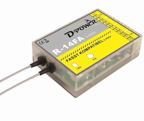 D-Power R14FA - 2.4 GHz Empfänger FASST kompatibel