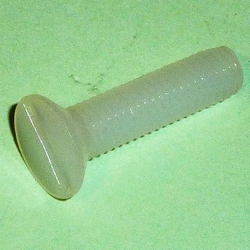 Multiplex Kunststof schroef M5x20mm sleufkop 10st 713348