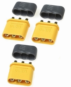 Robbe MR30 3 polige Connectors 3x MALE 40049
