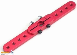 Alu Dubbel-Servoarm 63,5 mm passend voor HITEC 24T Servos