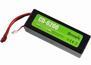 D-Power CD-6200/3S Lipo 11,1V 3S 45C mit T-Stecker