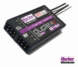 HACKER Jeti Ontvanger R4H 2,4GHz 10cm antennes