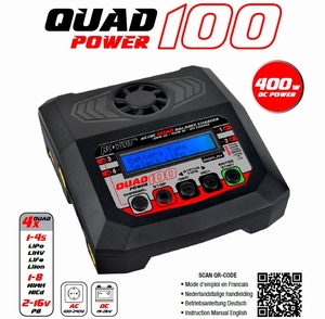 Rc Plus Quadpower 100 Charger AC-DC 4x100 Watt RC-CHA-214